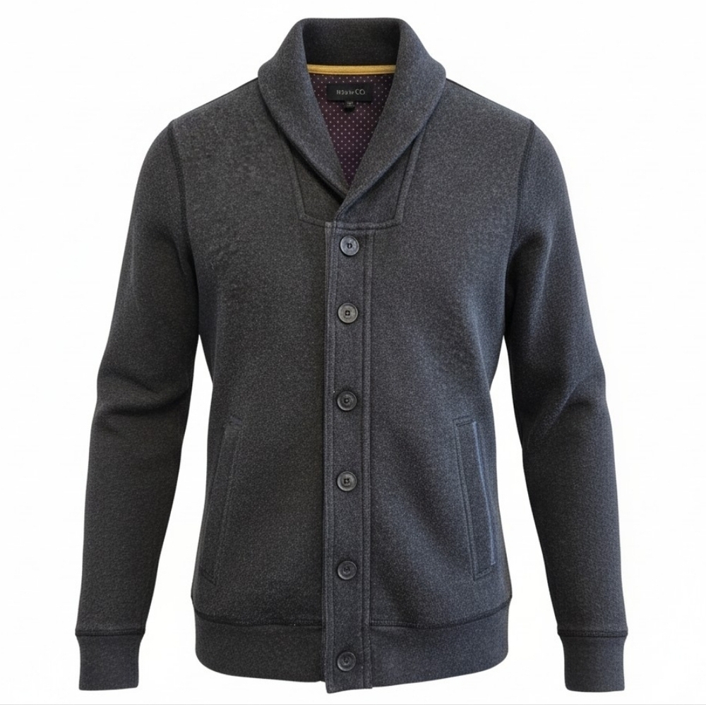 RW&CO Men’s Grey Button Cardigan XS New With Tags - Picture 1 of 7